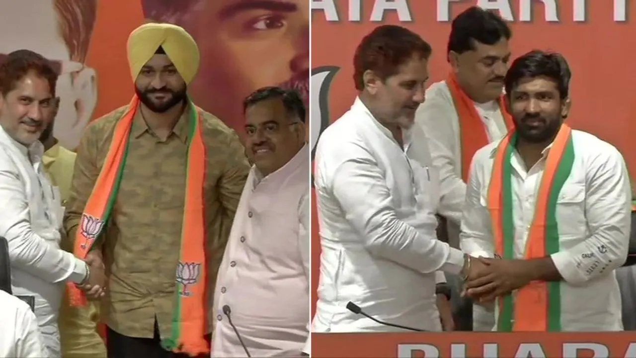 Wrestler Yogeshwar Dutt, Former Indian Hockey Captain Sandeep Singh Join BJP Ahead Of Haryana Polls