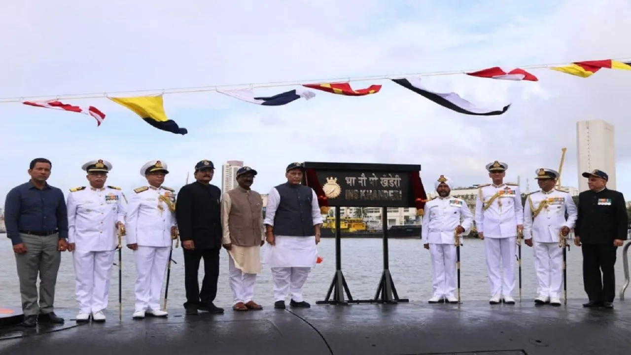 Rajnath Singh Commissions INS Khanderi, Says 'Imran Khan Creating Content For Cartoonists'