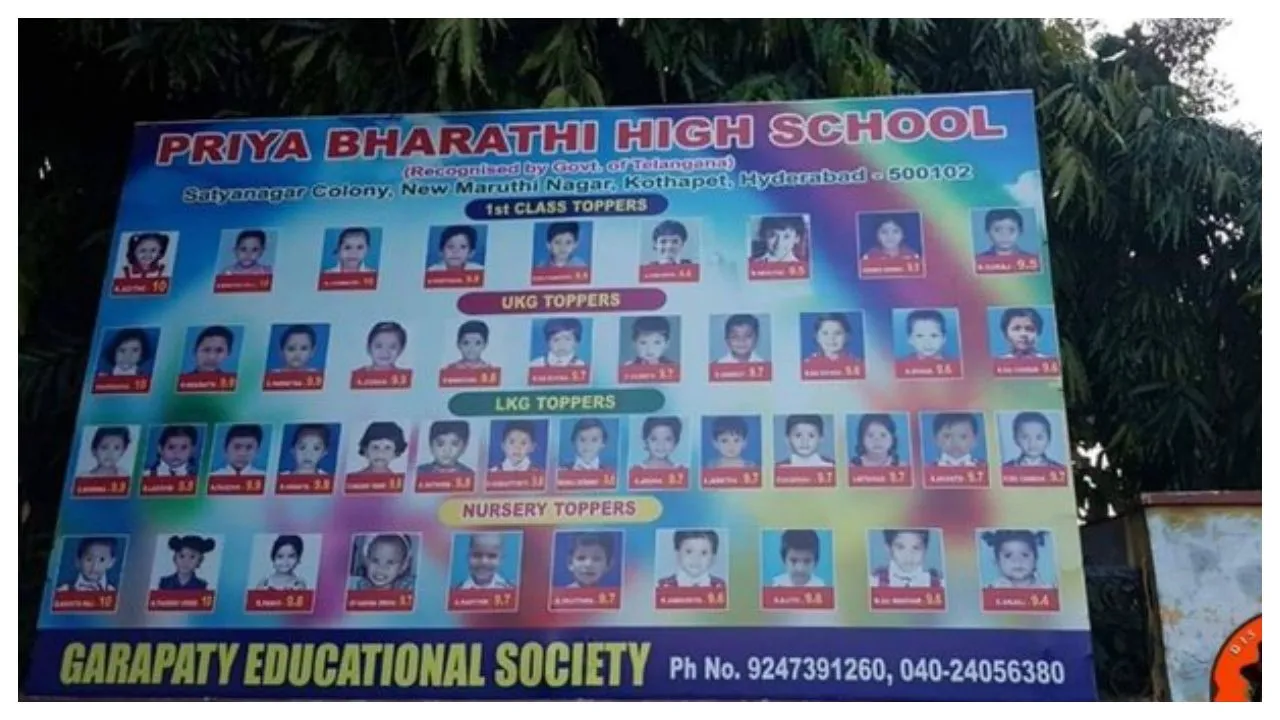 Hyderabad School Puts Up Billboard Of Nursery Topper, Furious Netizens Call It 'Toxic'
