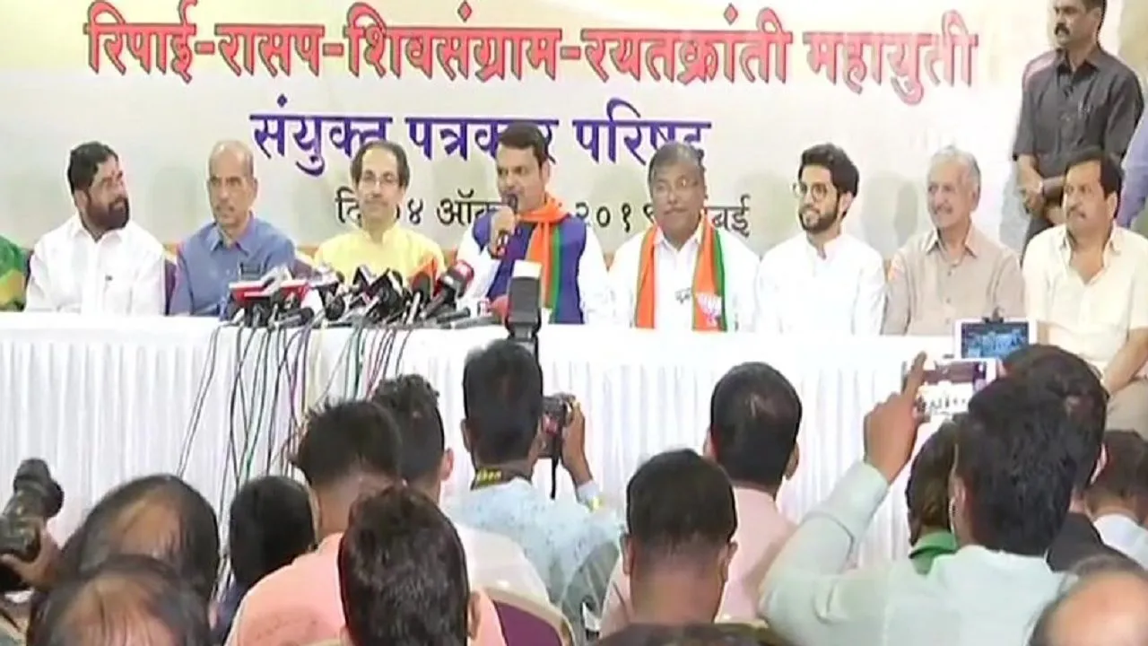 Maharashtra Assembly Polls: BJP To Contest 150 Seats, Shiv Sena Gets 124, Others 14