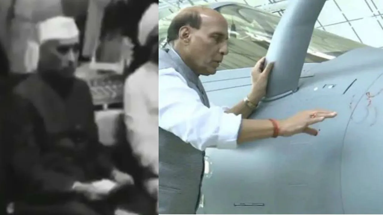 As Congress Slams 'Shastra Puja', Video Of Former PM Nehru At Launch Of India's First Ship Goes Viral