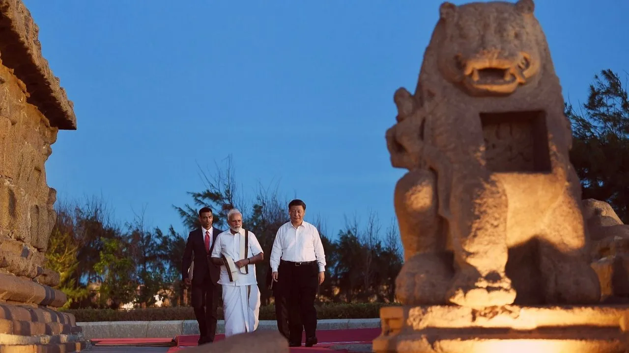 PM Modi, Chinese President Xi Jinping Attend Cultural Program At Shore Temple