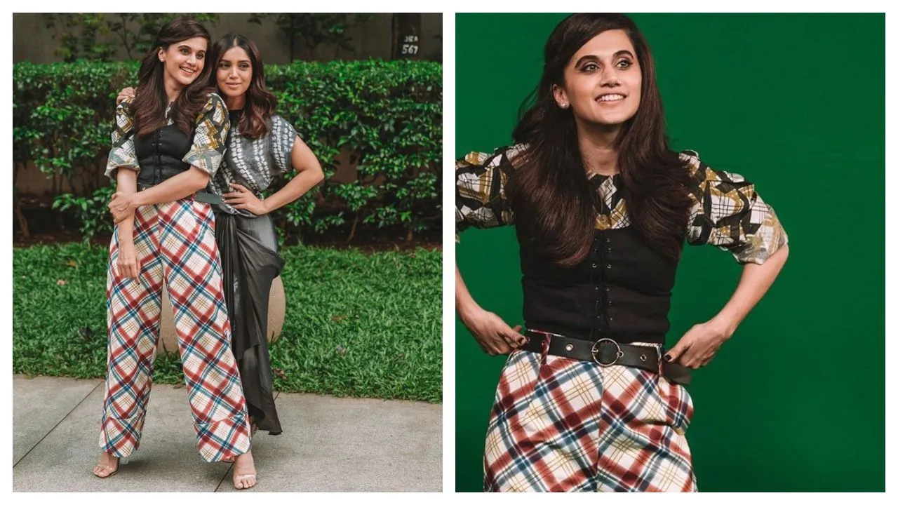 Taapsee Pannuâ€™s â€˜Back-To-Schoolâ€™ Inspired Outfit For 'Saand Ki Aankh' Promo Is A Fashion Disaster
