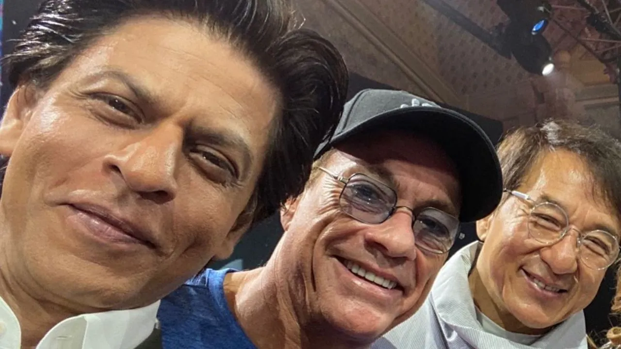 Shah Rukh Khan Meets His 'Heroes' Jackie Chan And Jean-Claude Van Damme In Riyadh