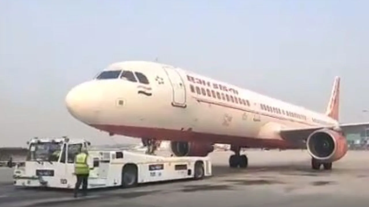 Watch: Air India Becomes First Airline In World To Use â€˜Taxibotâ€™ On Airbus Plane 