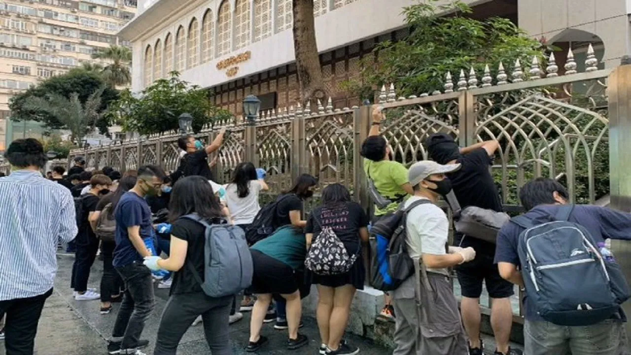 Tear Gas And Water Cannon As Crowds Defy Hong Kong Rally Ban
