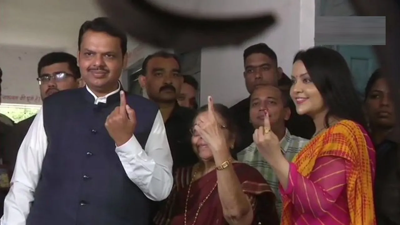 Maharashtra Assembly Polls: Fadnavis Casts Vote In Nagpur, Urges People To Participate In Festival Of Democracy