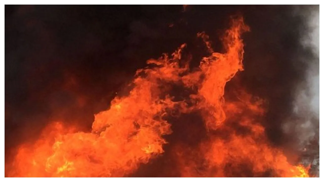 Fire Broke Out At Agra's Sultanpur Cracker Market, Fire Tenders Rushed To Spot