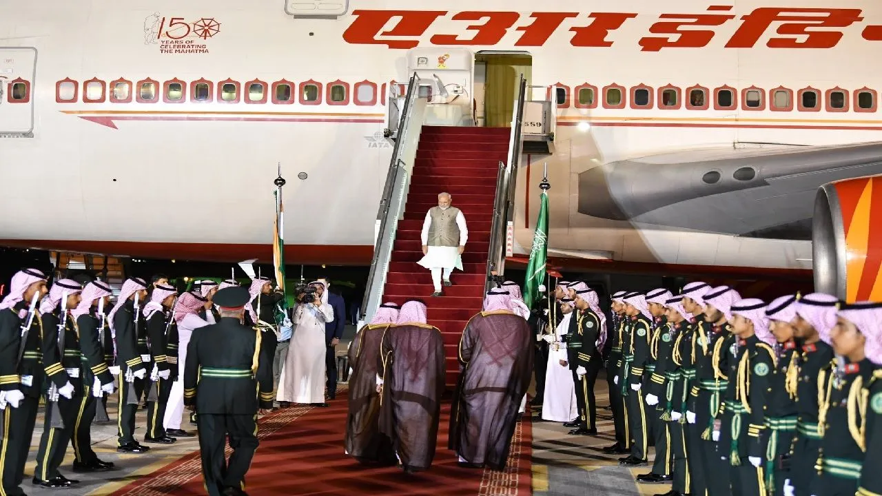 PM Modi Arrives In Saudi Arabia, To Hold Bilateral Talks With King Salman