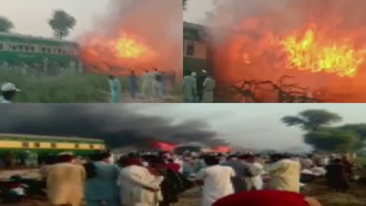 Pakistan: 73 Dead, 30 Injured After Fire Breaks Out In Train In Liaquatpur