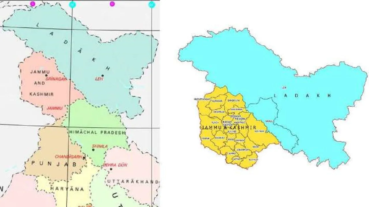 New Map Of India Showing Union Territories Of J&K, Ladakh Released 