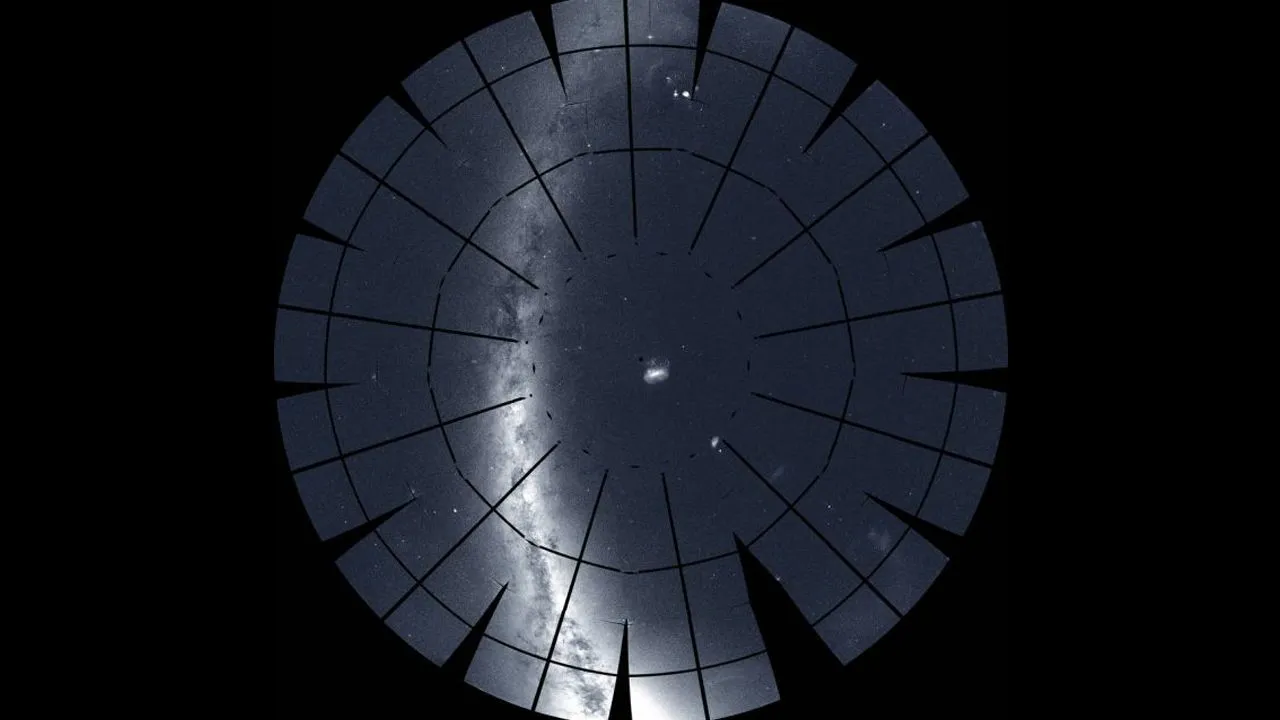 NASA's TESS Spacecraft Snaps Spectacular Panorama Of The Southern Sky