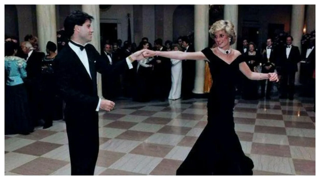 Blue Velvet Gown Princess Diana Wore To Dance With John Travolta In 1985 Up For Sale