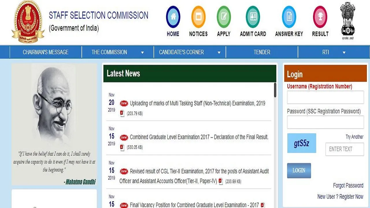 SSC MTS (Non-Technical) Exam 2019 Marks of Paper I Released, Check At ssc.nic.in 