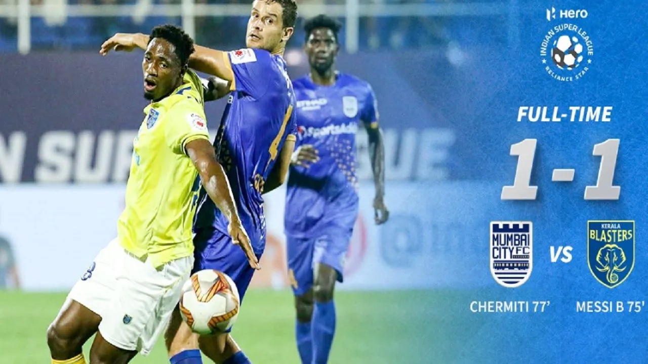 Indian Super League: Mumbai City And Kerala Blasters Play Out 1-1 Draw 
