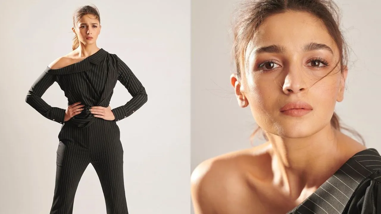 Alia Bhatt Looks Super Stylish In One-Shoulder Black Jumpsuit, See PHOTOS 