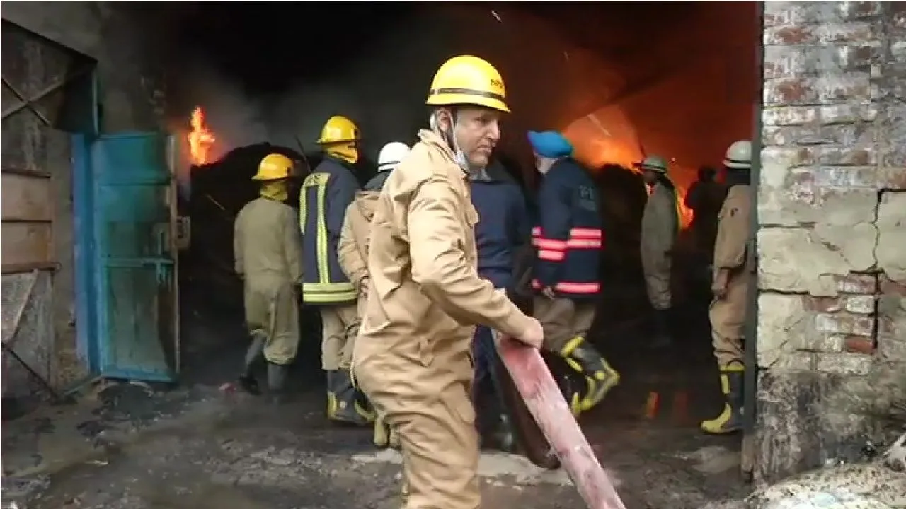 Massive Fire At Mundka Furniture Factory In Delhi, 21 Fire Tenders At Spot