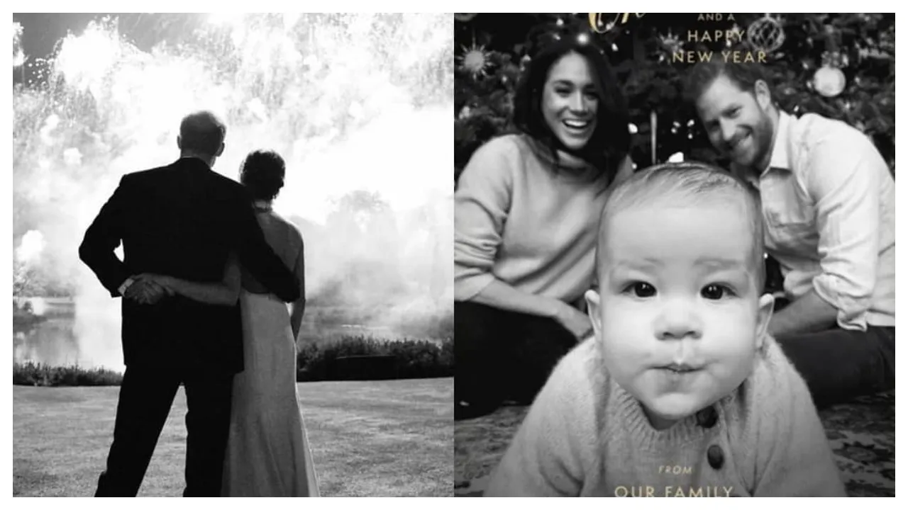 Meghan Markle & Prince Harry Release 1st Christmas Card With Baby Archie 