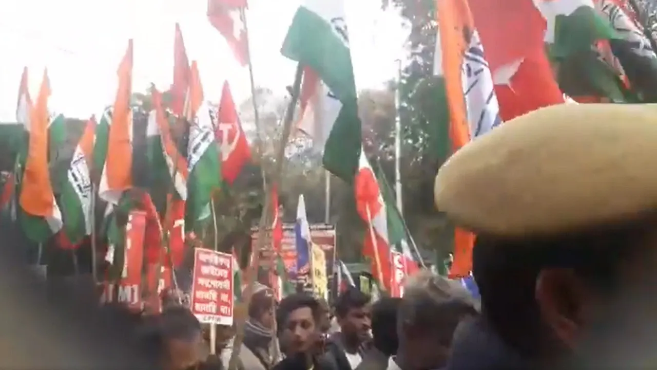 Left Front-Congress Take Out Joint Rally Against CAA And NRC In Kolkata