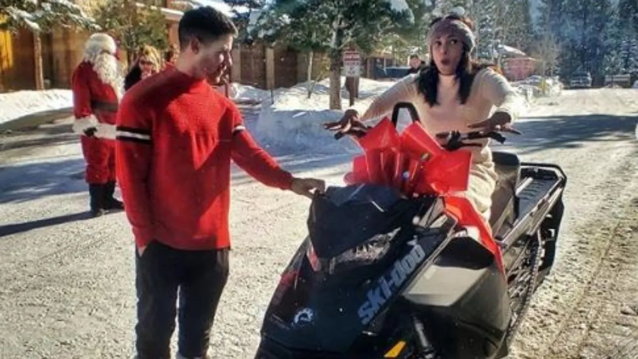 WATCH: Priyanka Chopra And Nick Jonas Take Test Of Trust With Snow Tubing