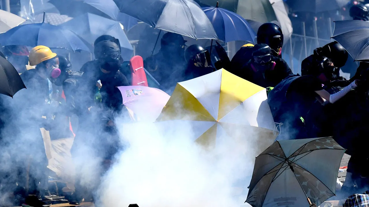 Police, Protesters Clash During Huge Hong Kong Pro-Democracy Rally