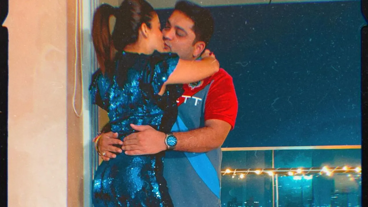 Former Bigg Boss Contestant Nehha Pendse And Boyfriend Shardul Singh Seal The New Year With A Sweet Kiss