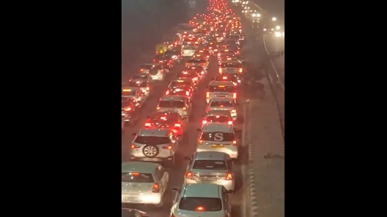 Massive Jams Across Delhi As New Year Celebrations Throw Traffic Out Of Gear 