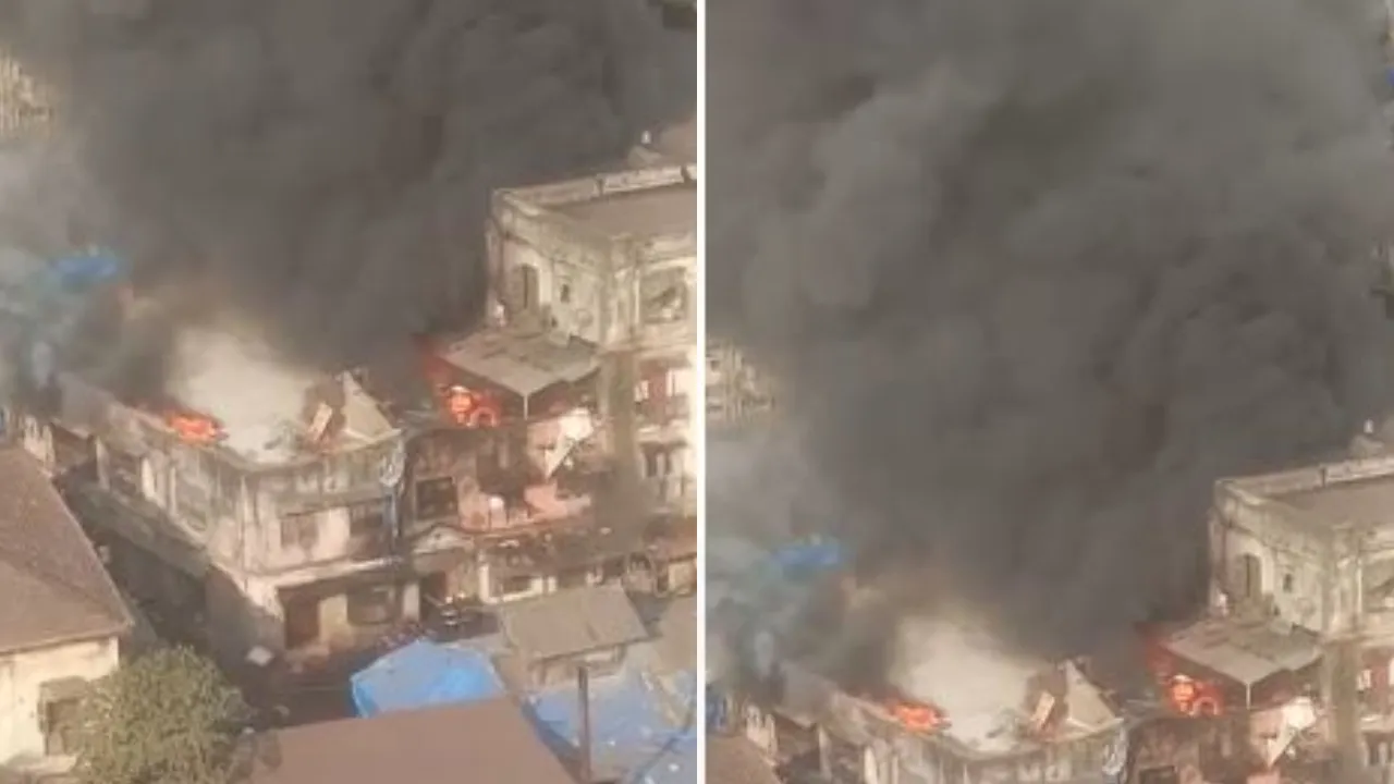 Massive Fire Breaks Out In Mumbai's Kamathipura, 8 Injured, Rescue Op Underway