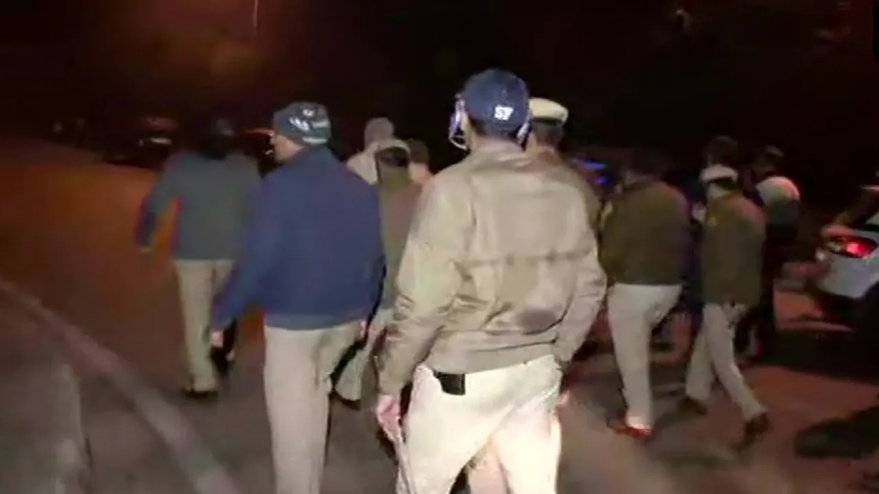 WATCH: Students Raise 'Delhi Police, Go Back' Slogans During Flag March At JNU Campus