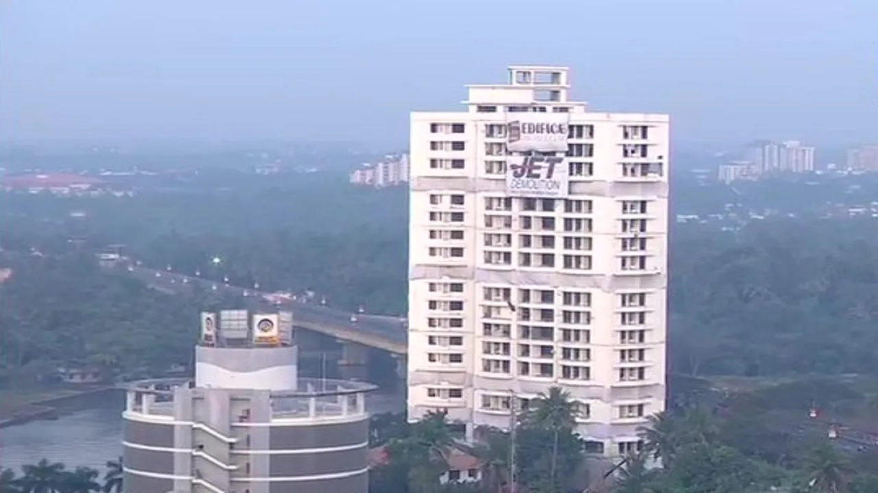 WATCH: 19-Floor Maradu Flats Demolished Within Seconds Using Controlled Explosion 