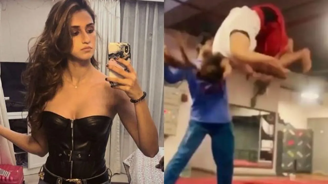 WATCH: Disha Patani Performs Dangerous Front Flip With Broken Knee; Warns 'Don't Try This At Home'