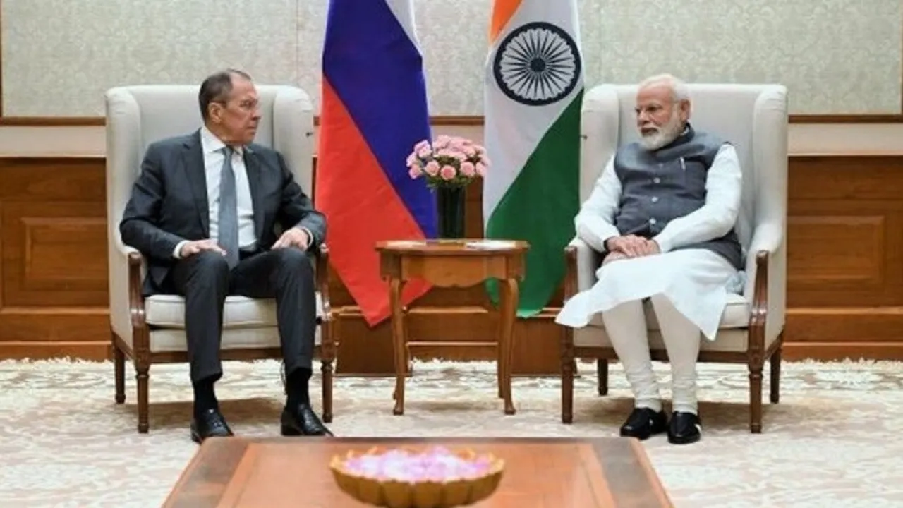 PM Modi Meets Russian foreign Minister, 12 Ministerial-Level Delegates
