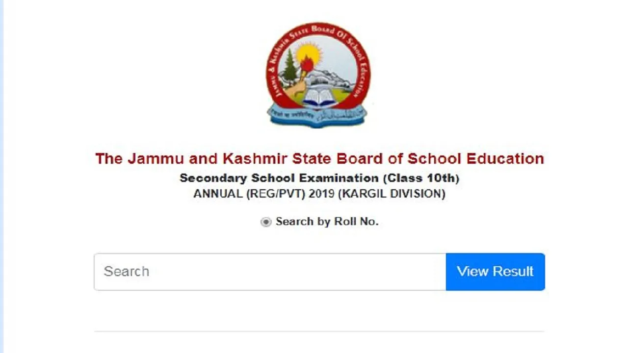 JKBOSE Class 10 Result 2019 For Kargil Division