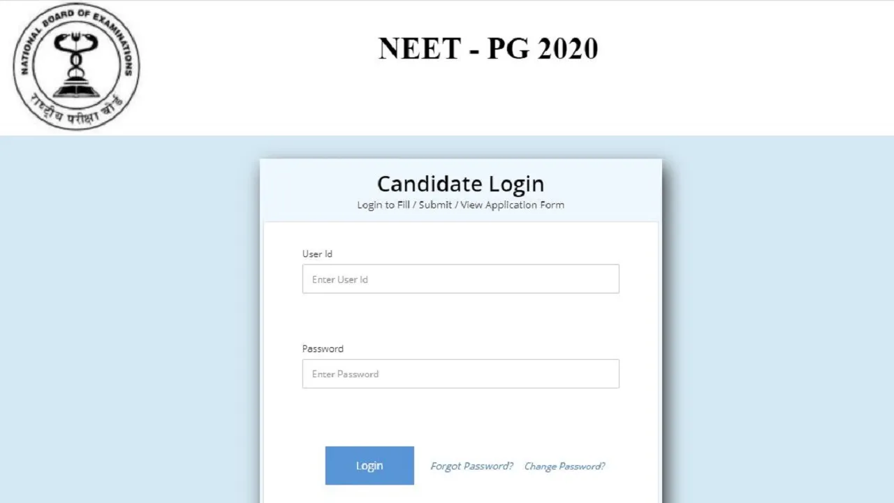 NEET PG 2020 Scorecard