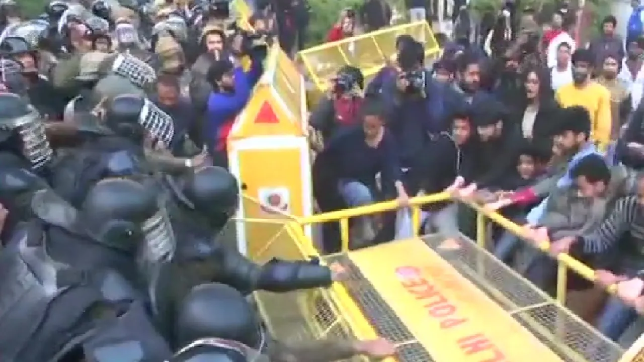 Jamia Students Protest March Against CAA, NRC, NPR