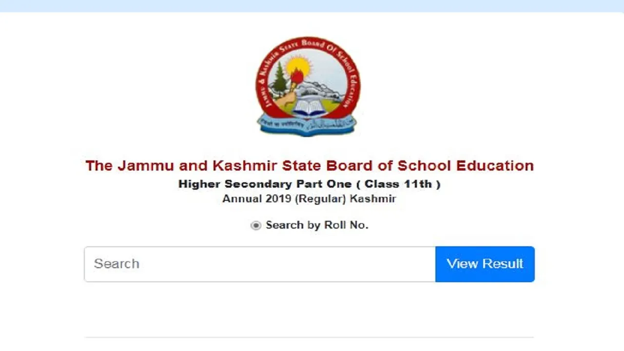 JKBOSE Class 11 Kashmir Division Result