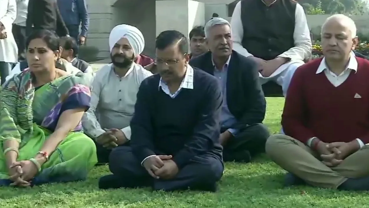 Kejriwal at Rajghat