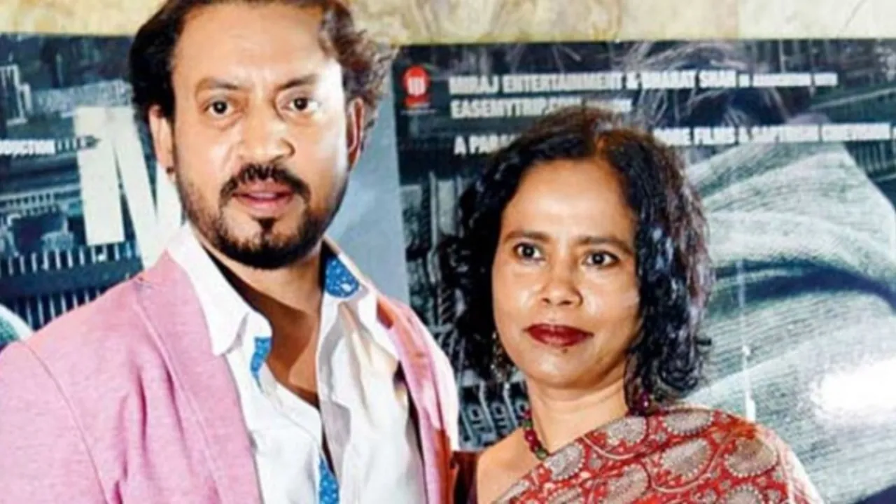 Late Irrfan Khan with wife Sutapa