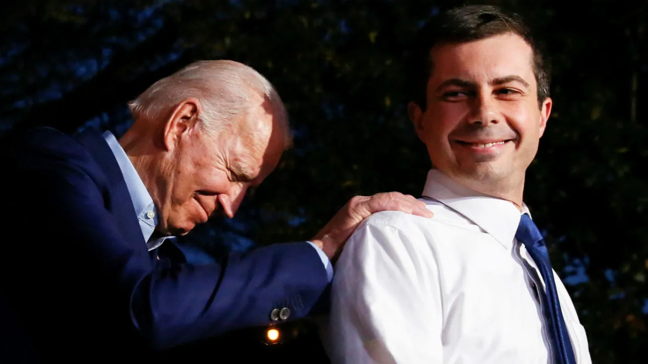 Pete Buttigieg and Joe Biden