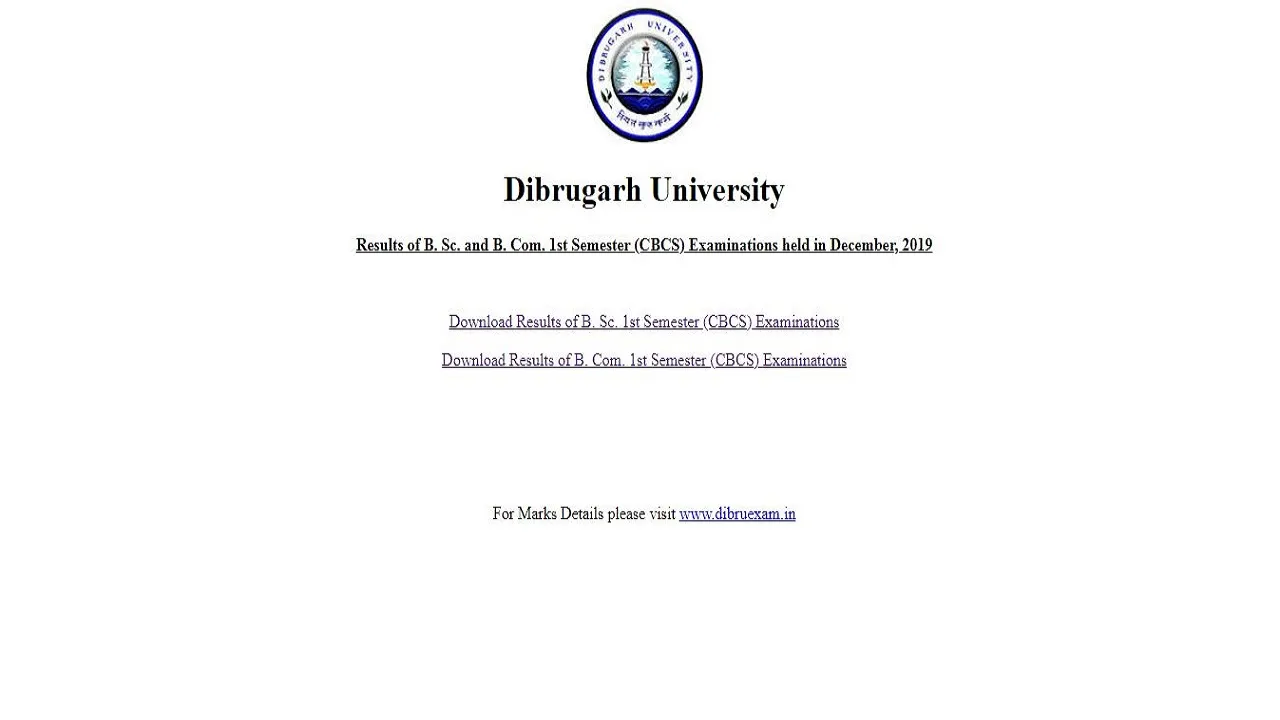 dibrugarh university result 2020