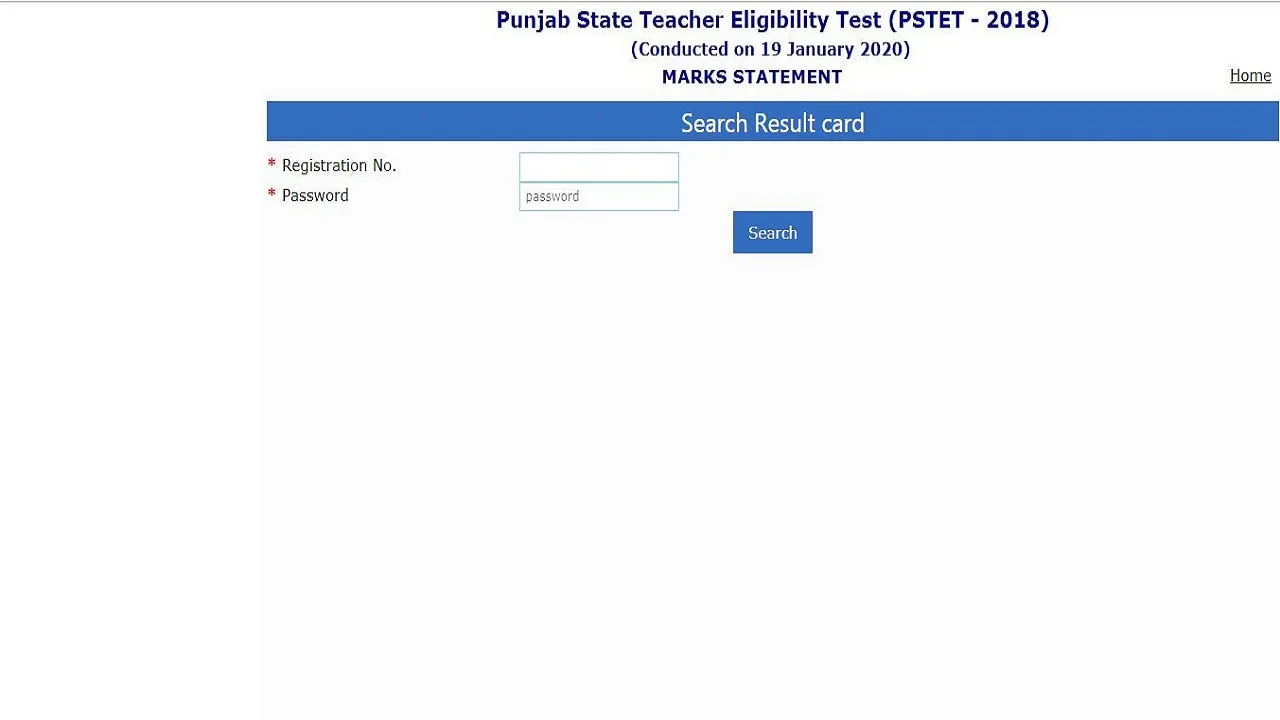 pstet 2018 result