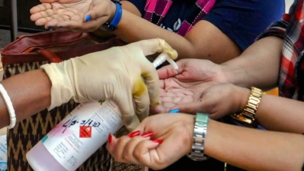 Hand sanitiser File Photo