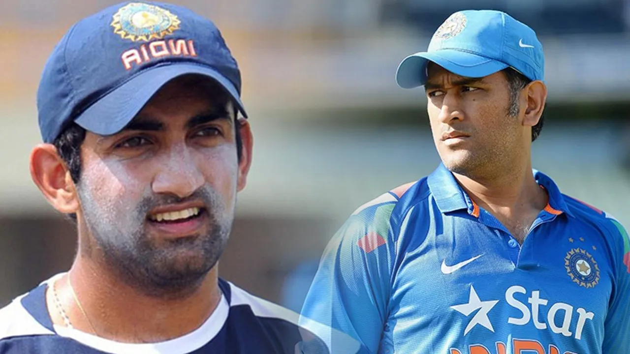 gambhir dhoni