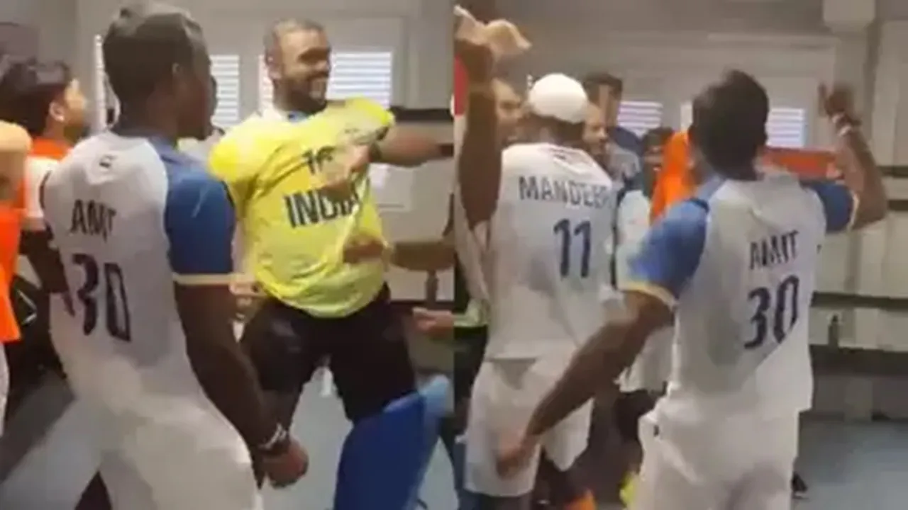 hockey celebration