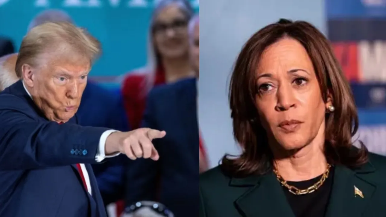 Trump and Harris 