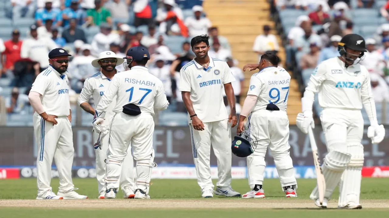 ind vs nz pune test target