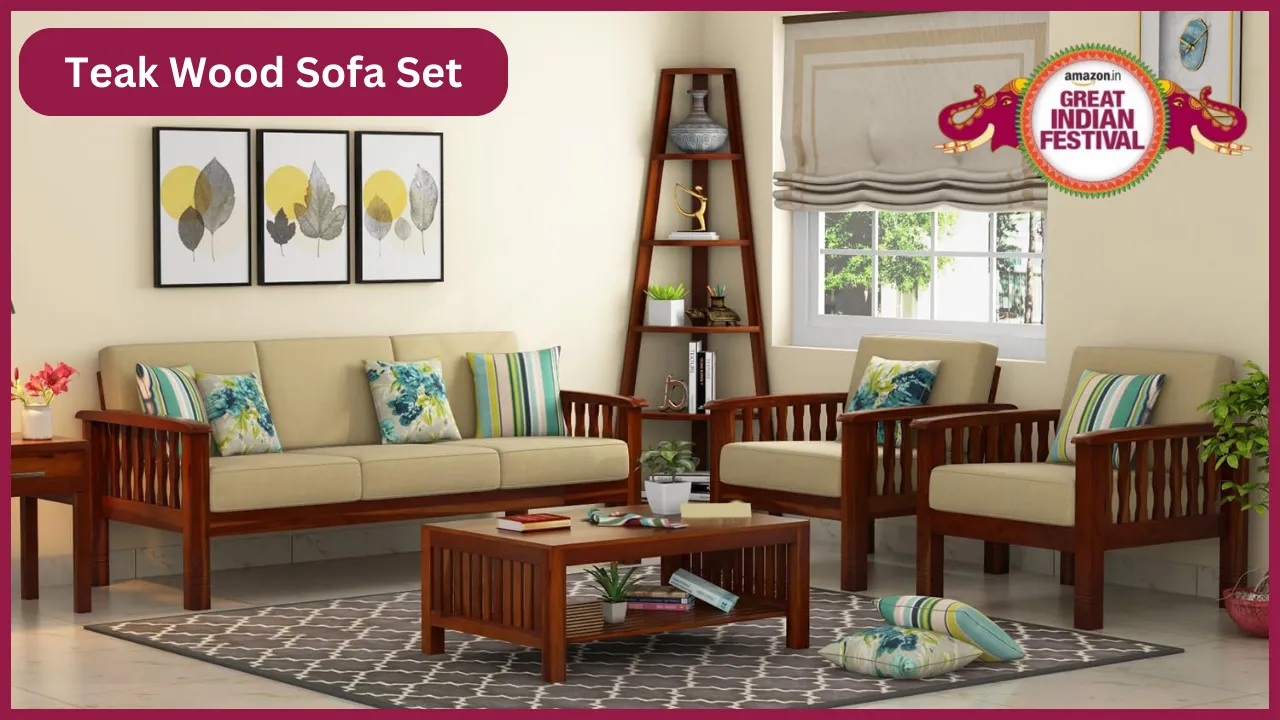 Teak Wood Sofa Set