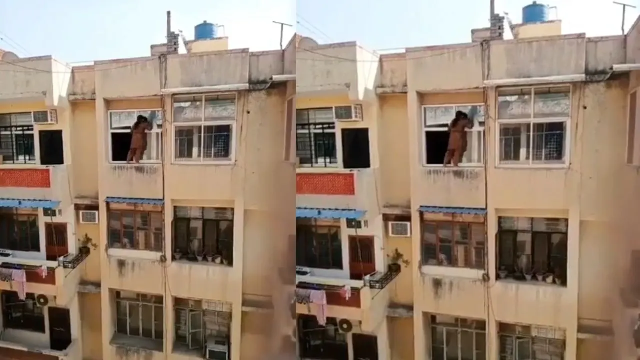 diwali woman cleaning home video viral social media