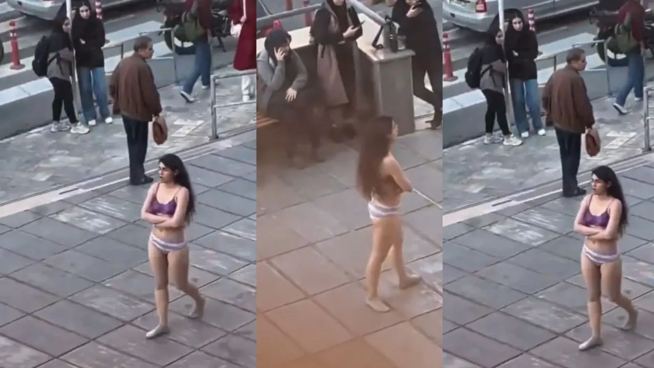 iran short dress girl video viral
