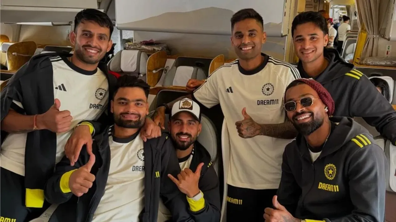team india reach south africa